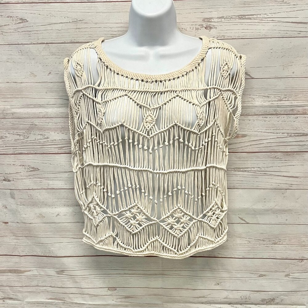 Ralph Lauren Denim Supply Cotton Macrame Top